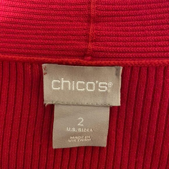Chicos Red Sweater - Picture 2 of 2